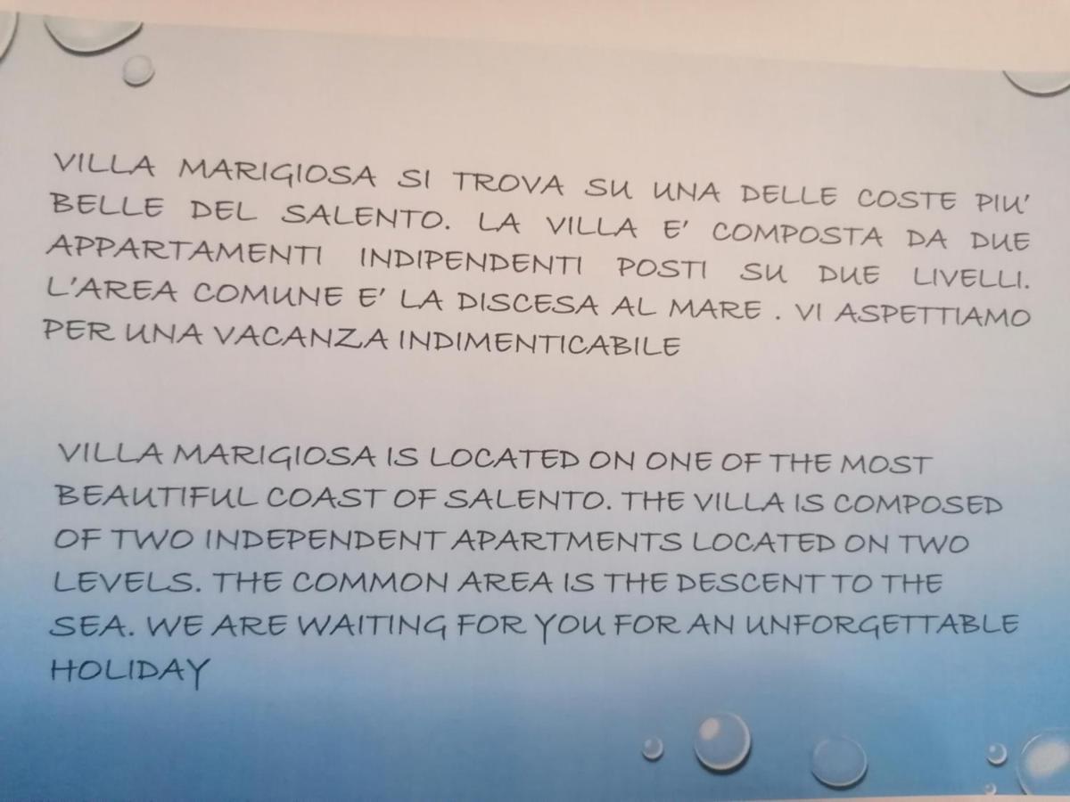 Villa Marigiosa Salento Marittima Exteriér fotografie